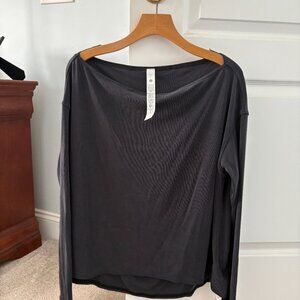 Lululemon Drapey Softstreme Off-the-shoulder LS Top